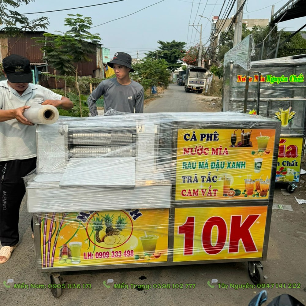 Máy ép nước mía tại Cà Mau