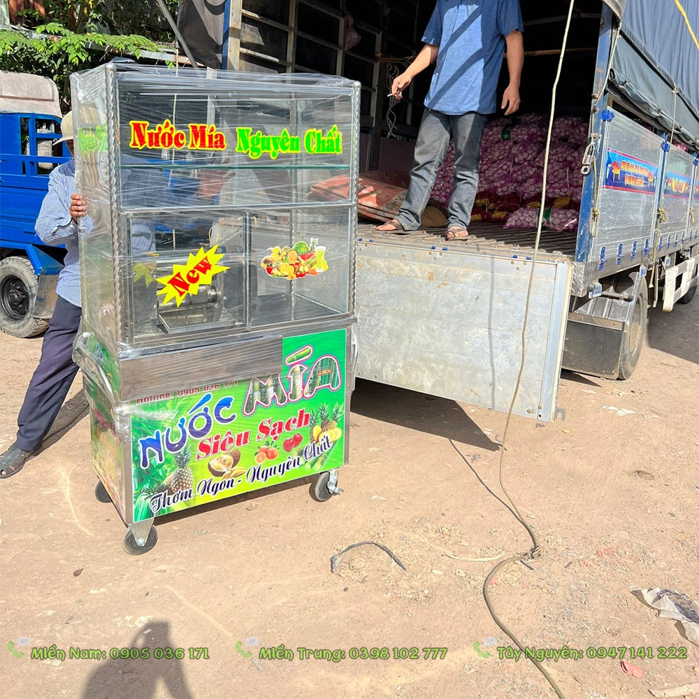 Xe nước mía tại Phú Giáo